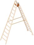 Layher Holzstehleiter mit Breitsprossen 1059.2 Länge: 3,5 m (1059212)