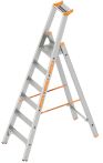 Layher Stufenstehleiter einseitig begehbar TOPIC 1064 Länge: 2,2 m (1064006)