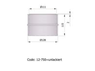TermaTech Wandfutter, L=115mm, Ø120mm doppelt (12-750)