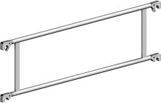 Layher Doppelgeländer, Aluminium. 1,80 x 0,50 m (1206180)