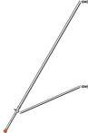 Layher Gerüststütze, ausziehbar, Aluminium. 2,60 - 3,40 m (1248260)
