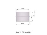 TermaTech Wandfutter, L=115mm, Ø130mm doppelt (13-750)