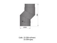 TermaTech Rauchrohr S Bogen Ø150mm (15-259)