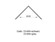 TermaTech Rosette Ø150mm Ecke innen  (15-645)