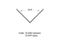 TermaTech Rosette Ø150mm Ecke aussen  (15-647)