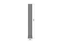 TermaTech Rauchrohr, L=1000mm, Ø80mm, schwarz (19-150)
