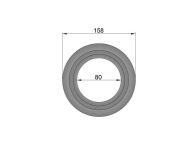 TermaTech Rosette Ø80mm 35mm (19-610)