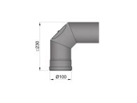 TermaTech Rauchrohrbogen Ø100mm 90° (20-252)
