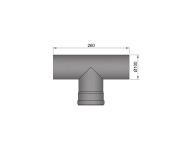 TermaTech T-Sektion Ø100mm M/F (20-280)