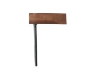 Grün Kupferstück Hammerform 350 g gerade