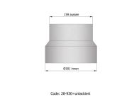 TermaTech Reduktion Ø180mm auf Ø160mm (28-930)