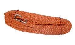 Grün Manövrierleine mit Karabinerhaken, Kunststoff 30 m
