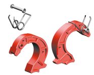 Layher Finger 42 mm Paar, rot (6491418)