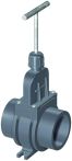 ACO PVC-Zulaufschieber DN50 mit Dichtring DIN19538