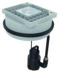 ACO Sinkamat 50/1-K mono Aufsatzstück und Elektropaket Abdeckplatte
