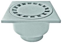 ACO Haus- und Hofablauf Grau 200 x 200 mm