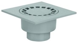 ACO Haus- und Hofablauf Grau 250 x 250 mm