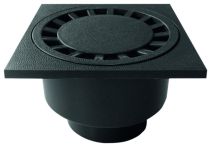 ACO Haus- und Hofablauf Schwarz 200 x 200 mm