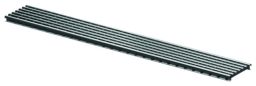 ACO Vario Designabdeckung Belüftungsrost Längsprofilrost für Kunststofflichtschächte Edelstahl 20x122,5 mm