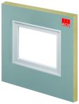 ACO Therm® Block Montageplatte 150x140x12,5 cm mit Fensterzarge, Zarge: BxH: 800x600 mm