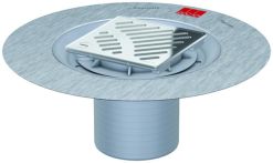 ACO Easyflow Aufsatzstück für Verbundabdichtung für Kellerablauf mit Schlitzrost 140x140mm lose