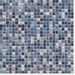 Agrob Buchtal Mosaik 1x1x0,65cm Kauri graublau-mix glänzend /8703H-44