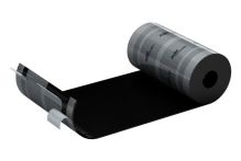 ALUJET Fixroll 4D - 280mm - schwarz 5 m, Wand- und Kaminanschluss