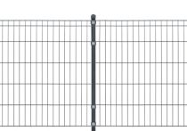 DZT Metallzaun-Komplett-Set MICHL - Elemente 2,0 m breit (Einfachstab-Schmuckzaun)