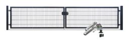 DZT VARIO Trend 2-flügeliges Tor mit E-Antrieb - 4990 x 800 mm anthrazit