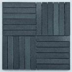 Bärwolf Mosaik 2,3 x 14,8 cm Basalt Ash Grey R10 - BM-12004
