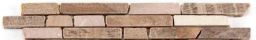 Bärwolf Bordüre 4,9 x 30,5 cm Sticks Botticino/Brown mix - CM-57107