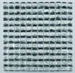 Bärwolf Mosaik 2,5 x 2,5 cm Ice Cube Silver Bubble - GL-11002