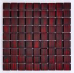 Bärwolf Mosaik 3 x 3 cm Jewelry Ruby Red - GL-13002