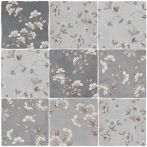 Bärwolf Mosaik 13 x 13 cm Spatolato Blossom grey KE-18030