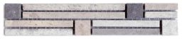 Bärwolf Bordüre 5 x 25 cm Sticks&Squares Tino Gris - MA-13009