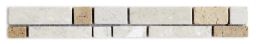 Bärwolf Bordüre 3,9 x 30 cm Sticks&Squares Umbria crema - MA-13013