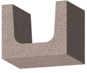 Bisoplan U-Stein SFK - RD - Dicke: 30 cm