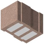 Bisomark Hbl Außenwandstein SFK 2 - RD 0,4 - Dicke: 36,5 cm (12 DF) m. min. Wärmedämmschaum