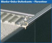 Blanke Deko-Stufenkante Aluminium Florentiner