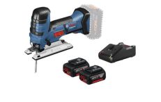 Bosch Akku-Stichsäge GST 18 V-LI S, mit 2 x 4.0 Ah Li-Ion Akku, L-BOXX,
