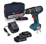 Bosch Akku-Schraubbohrschrauber GSB 18-2-LI 2x 1,5 Ah + Ladegerät in Tasche