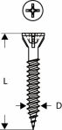 Bosch Fermacellschraube, 3,9 x 30 mm, G, 30 mm, 1000er-Pack,