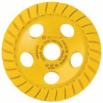 Bosch Diamanttopfscheibe Best for Universal Turbo, 125 x 22,23 x 5 mm, gelb