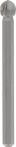 Bosch Hochgeschwindigkeits-Fräsmesser 7,8 mm, größter kugelförmiger Kopf