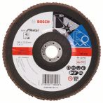 Bosch Fächerschleifscheibe X571, Best for Metal, gewinkelt, 180 mm, 22,23 mm, 40, Glas