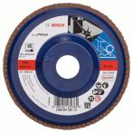 Bosch Fächerschleifscheibe X571, Best for Metal, gerade, 115 mm, 22,23 mm, 60, Glas