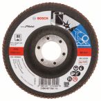 Bosch Fächerschleifscheibe X571, Best for Metal, gerade, 115 mm, 22,23 mm, 80, Glas