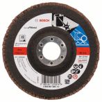 Bosch Fächerschleifscheibe X571, Best for Metal, gerade, 125 mm, 22,23 mm, 40, Glas