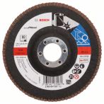 Bosch Fächerschleifscheibe X571, Best for Metal, gerade, 125 mm, 22,23 mm, 60, Glas