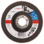 Bosch Fächerschleifscheibe X571, Best for Metal, gerade, 125 mm, 22,23 mm, 120, Glas